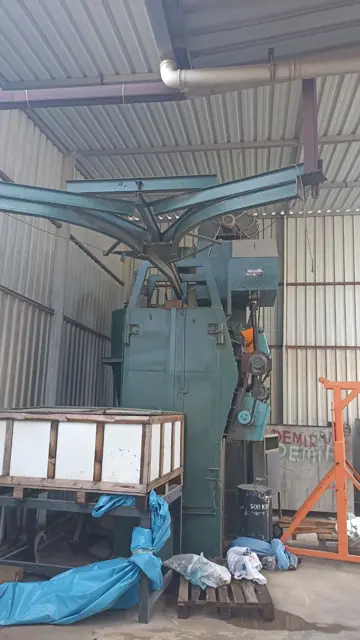 Revizyonlu 1 Ton Kapasiteli Askılı Kumlama Makinası